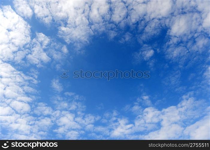 Abstract framework from clouds.Small wavy clouds