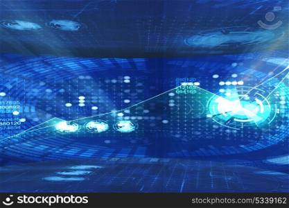Abstract futuristic background in IT concept