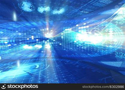 Abstract futuristic background in IT concept