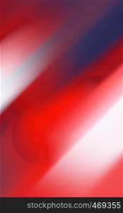 Abstract futuristic bright red background of blurred shapes and stripes of light with space for copy. Creative art pattern with motion blur filter for digital wallpaper or print and web design.