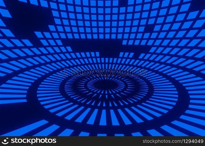 Abstract Futuristic Sci Fi HUD technology hologram 3d rendering