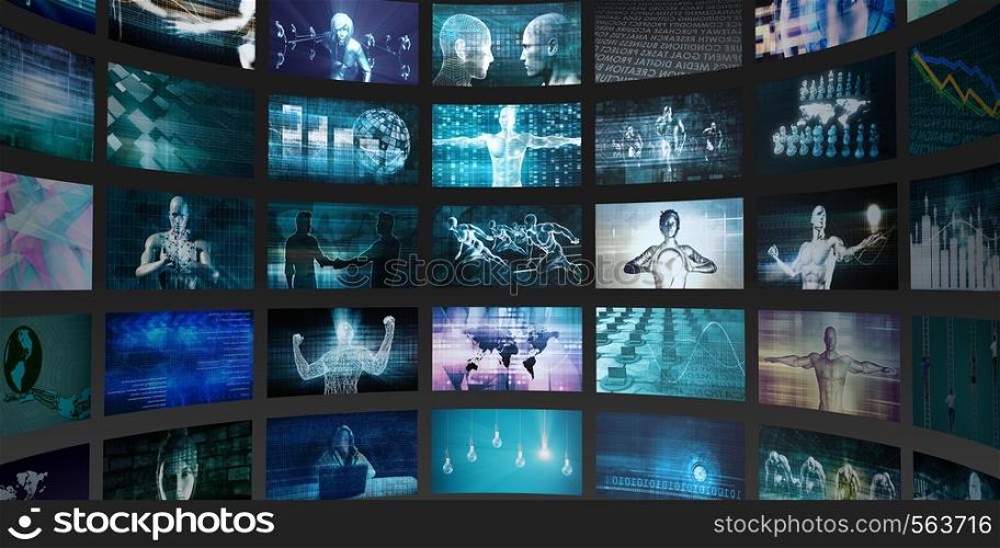 Abstract Futuristic Science and Technology Background Concept. Abstract Science and Technology Background