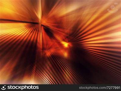 abstract geometric background of light with straight colourful beams of rays and shadows crossing each other in bright shades of yellow and red colour. abstract colourful background with light and crossed lines of rays and shadows spreading in different directions
