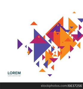 Abstract geometric background with modern overlapping triangles.. Abstract geometric background