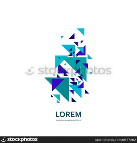 Abstract geometric background with modern overlapping triangles.. Abstract geometric background with modern overlapping triangles
