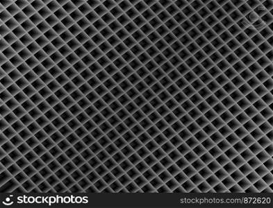 Abstract geometric black background with three-dimensional squares