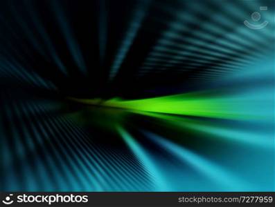 abstract geometric blurred background with straight divergent lines dimly light up. abstract dark geometric background with straight parallel shades of lines light up with dim light