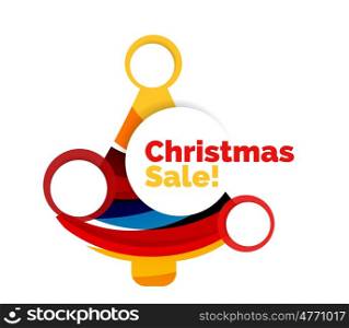 Abstract geometric Christmas banner. Abstract geometric Christmas banner. illustration with copyspace