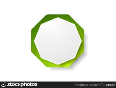 Abstract geometric octagon shape sticker. Abstract geometric octagon shape sticker design