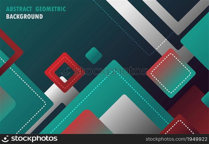 Abstract geometric pattern design artwork square decorative template. Overlapping for ad, print, cover design, background. illustration vector