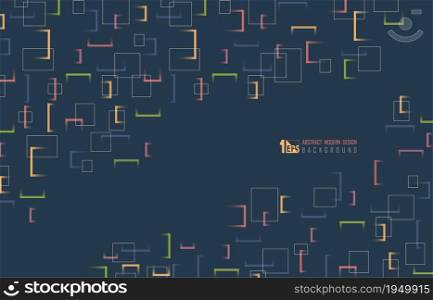 Abstract geometric pattern design of square template. Overlapping for ad, copy space of text, background. illustration vector