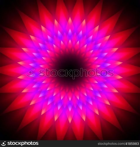 abstract geometric pattern on a black background
