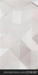 Abstract geometric pattern vertical white background polygon triangle background brings the popularity and new trend of 3D rendering.