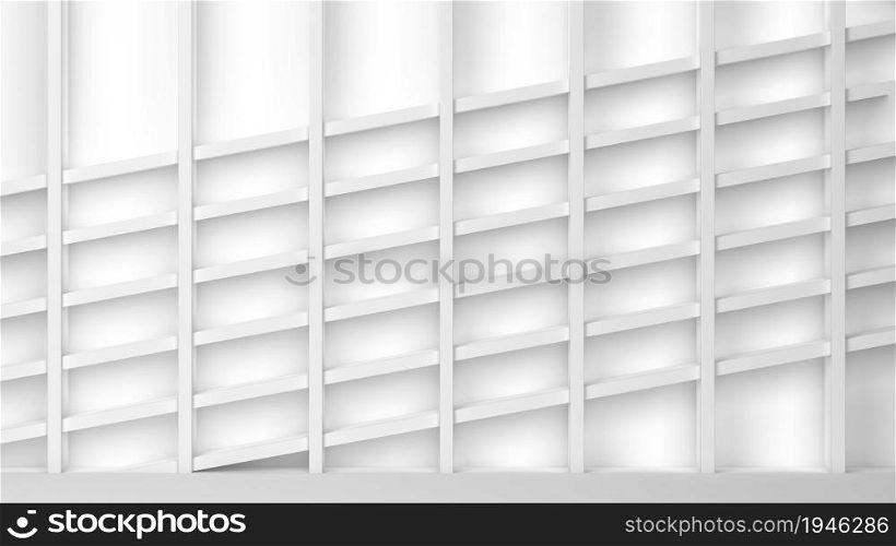 Abstract geometric primitive background. 3d illustration
