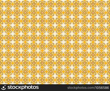 Abstract geometric seamless pattern white and gold floral ornamental background