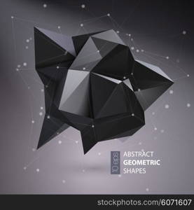 Abstract geometric shape triangular Crystal. Vector illustration. Abstract geometric shape triangular Crystal. Vector illustration EPS10