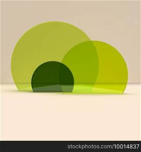 Abstract geometric shapes 3d background modern display