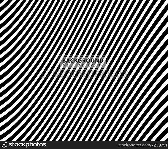 Abstract Geometric Stripe Pattern. Linear background in gray color. Wavy Vector lines