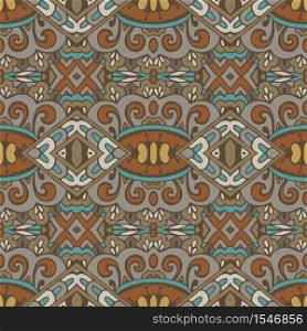 abstract geometric tiles bohemian ethnic seamless pattern ornamental. Hand drawn graphic print. Tribal vintage abstract geometric seamless pattern ornamental. Boho embroidery textile design
