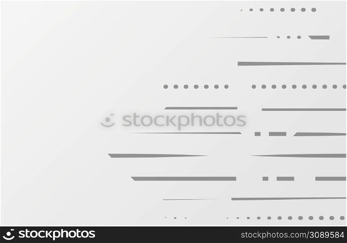 Abstract geometric white and gray color lines background. Vector illustration. Abstract geometric white and gray color lines background.