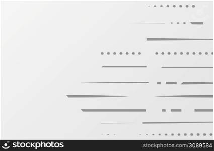 Abstract geometric white and gray color lines background. Vector illustration. Abstract geometric white and gray color lines background.