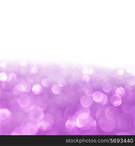 Abstract glitter bokeh holiday purple background