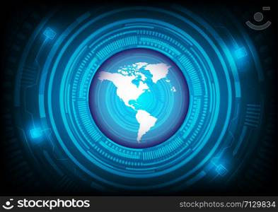 Abstract Global technology background.