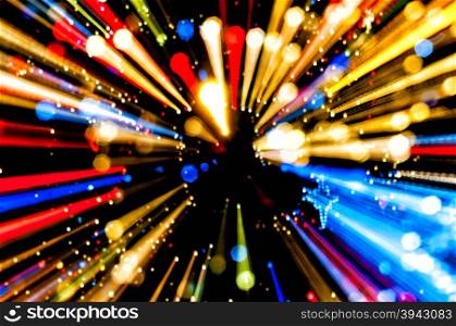 Abstract glowing background resembling motion blurred neon light