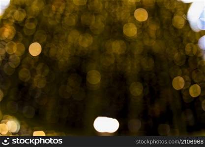 abstract gold background with soft blur bokeh light effect