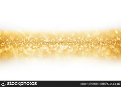 Abstract gold background with white copy space