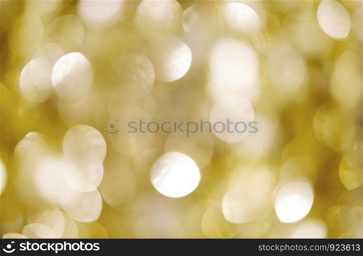 Abstract gold bokeh light background