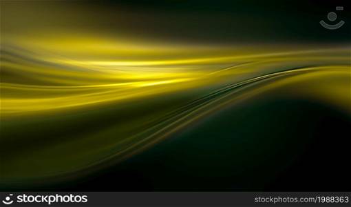 Abstract Gold Design Background with Smooth Wavy Lines