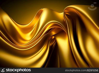 Abstract gold fabric background texture with golden elegant satin material. Abstract gold fabric background texture with golden elegant satin material AI Generated