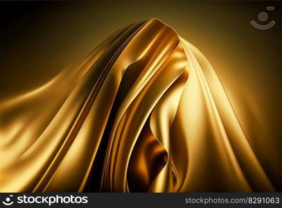 Abstract gold fabric background texture with golden elegant satin material. Abstract gold fabric background texture with golden elegant satin material AI Generated