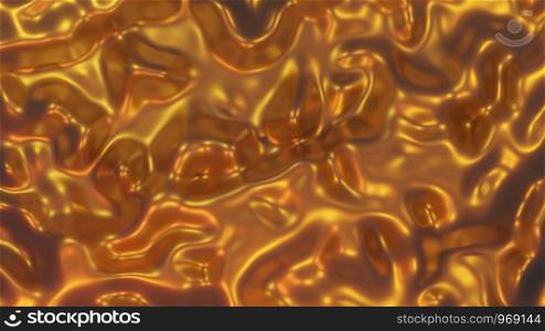 abstract gold liquid Lava, Golden wave background, Gold texture, animation 3d rendering
