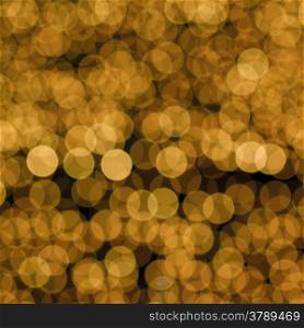 abstract golden bokeh as background or texture