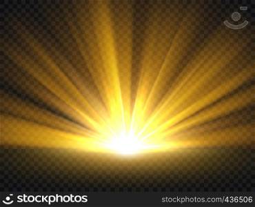 Abstract golden bright light. Gold shine burst vector illustration isolated. Bright and shine golden light star. Abstract golden bright light. Gold shine burst vector illustration isolated