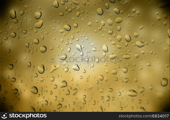 abstract golden color background with drop water