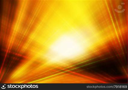 abstract golden color background with motion ray