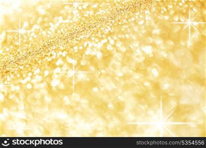 Abstract golden shiny glitter holiday background
