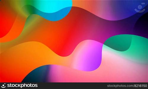 Abstract gradient background with waves shapes. Vector illustration. Abstract gradient background with waves shapes