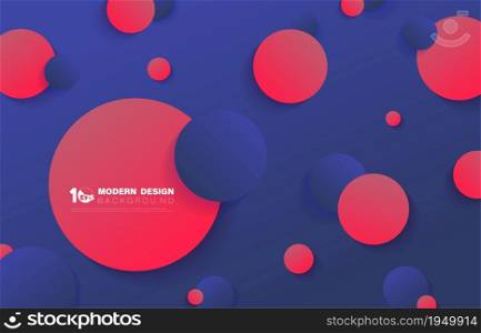 Abstract gradient circle color template of geometric design. Decorate for modern design, ad, poster, artwork, template design. illustration vector