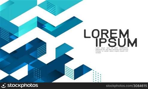 Abstract gradient mixed geometric template and modern overlapping on white background. Vector illustration