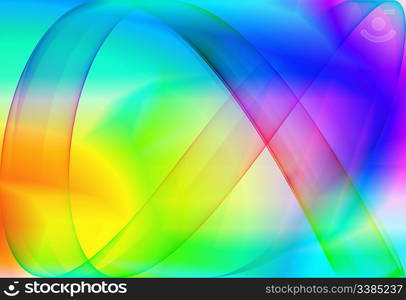 abstract gradient ribbon template