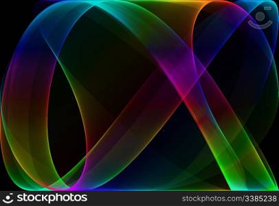 abstract gradient ribbon template