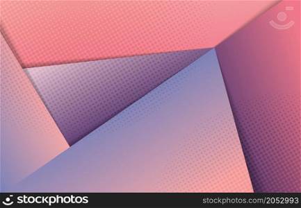 Abstract gradient template paper cut artwork of halftone design template. Overlapping for trendy style of text copy space background. Illustration vector