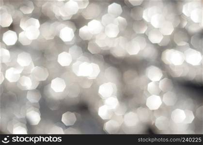 Abstract gray background with plenty of bokeh, polygon shape