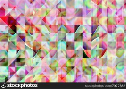 abstract green and red color background with square pattern