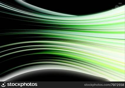 abstract green background and digital wave with motion blur
