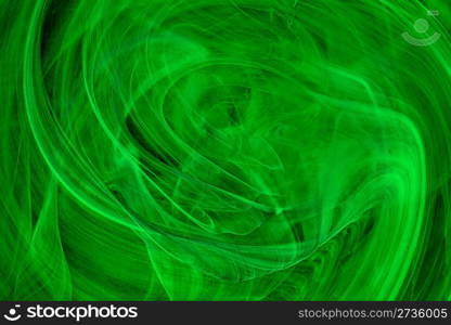 abstract green background of real molten glass pattern